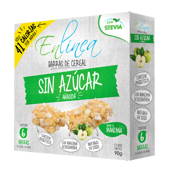 Cereal En Linea Barra Manzana 90 Grs - Cereal En Linea Barra Manzana 90 Grs