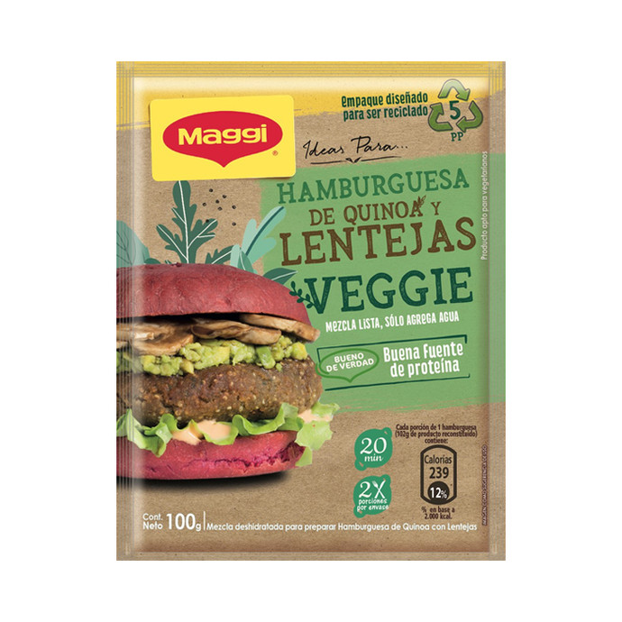 Base Hamburguesa Veggie Lenteja 100 gr - Base Hamburguesa Veggie Lenteja 100 Grs