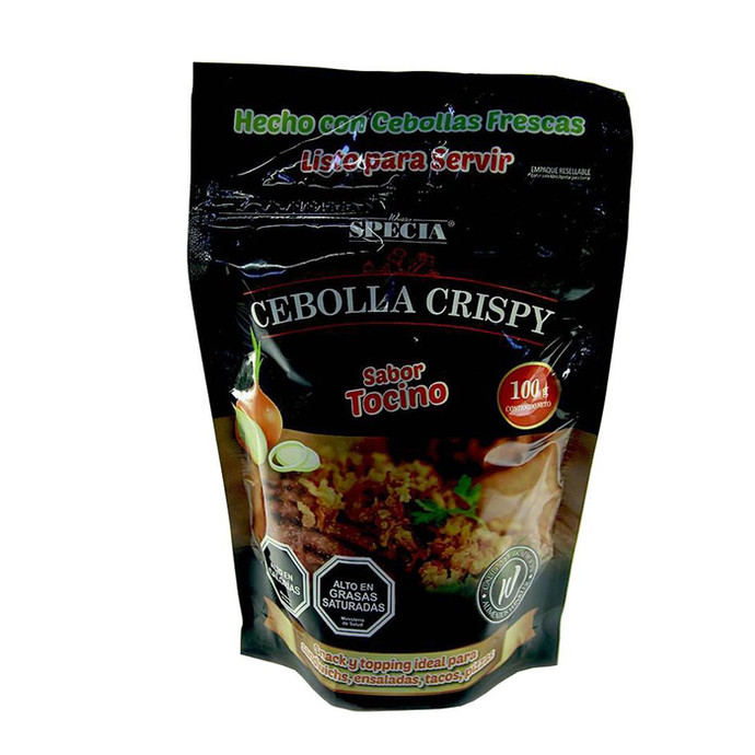 Cebolla Specia Apanada Tocino Dp 100 gr - Cebolla Specia Apanada Tocino Dp 100 Grs