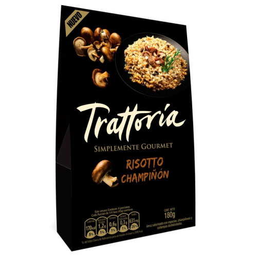 Arroz Trattoria Champiñón 180 gr - Arroz Trattoria Champiñon 180 Grs