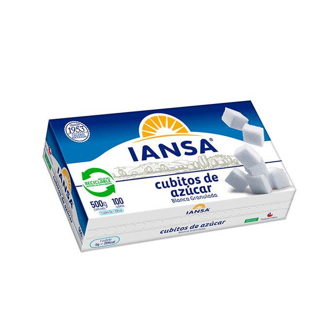Azúcar blanca Iansa en cubos 100 unidades 500 gr - 7801505210177.jpg