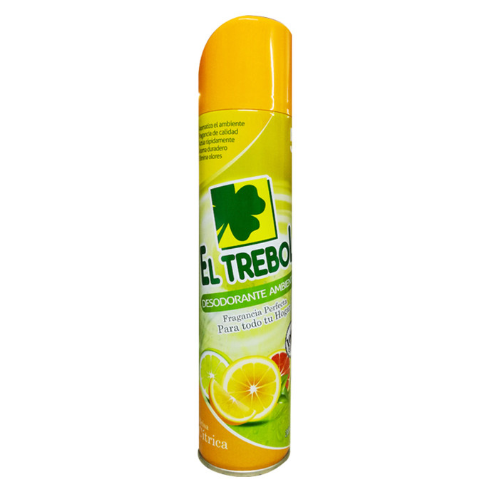 Ambiental El Trebol Aroma Frescura Cítrica 300 ml - Ambiental El Trebol 300Ml Frescura Citrica