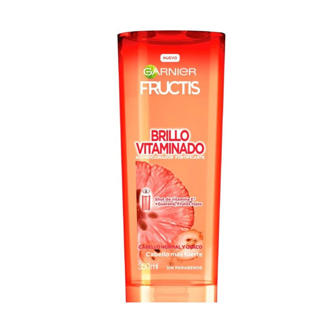 Acondicionador Fructis Brillo Vitaminado Guaraná 350 ml - Acond Fructis Brillo Vitaminado Guarana 350Ml