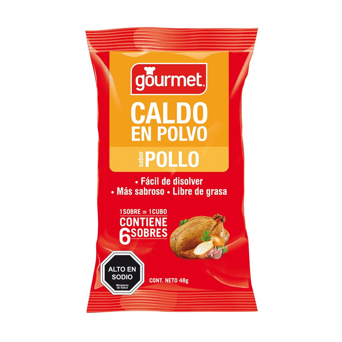 Caldo Gourmet Natural Pollo 48 gr - Caldo Gourmet Natural Pollo 48 Grs