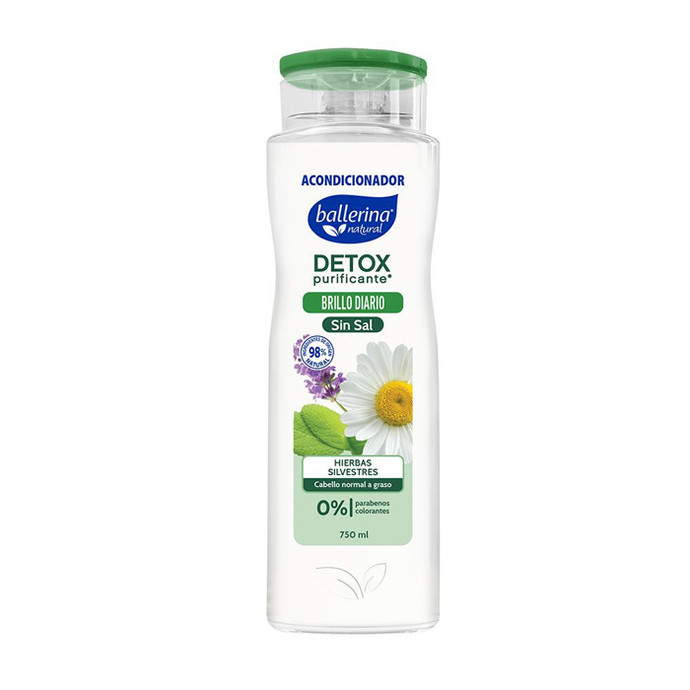 Acondicionador Ballerina Detox Hierba Frasco 750 ml - Acond Ballerina  Detox Hierba Fsco 750Ml 