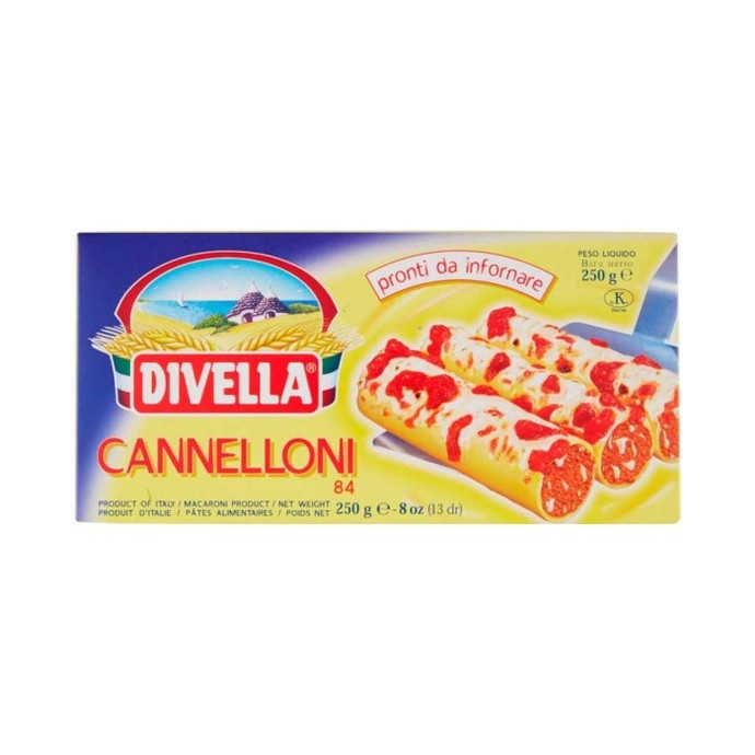 Cannelloni Divella Sémola 250 gr - Cannelloni Divella Semola 250 Grs