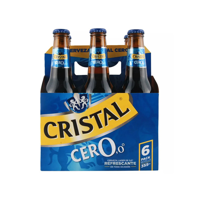 Cerveza Cristal Cero Bot Pack 6 X 350 Cc - Cerveza Cristal Cero Bot Pack 6 X 350 Cc
