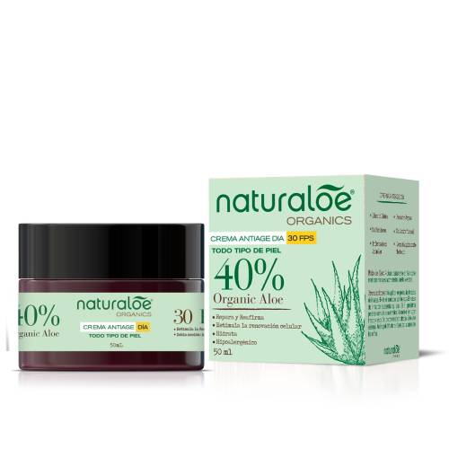 Crema facial antiedad dia 30 FPS 50 ml - Naturaloe - Crema facial antiedad dia 30 FPS 50 ml - Naturaloe