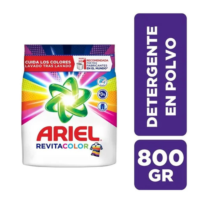 Ariel Revitacolor Polvo Bolsa 800 gr - Ariel Revitacolor Polvo Bolsa 800Grs