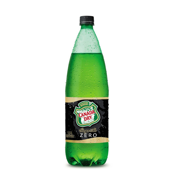 Canada Dry Ginger Ale Zero Botella 1.5 L - Canada Dry Ginger Ale Zero Pet 1500 Cc