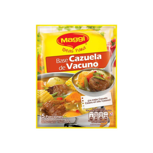 Base Maggi Cazuela Vacuno 70 gr - Base Maggi Cazuela Vacuno 70G
