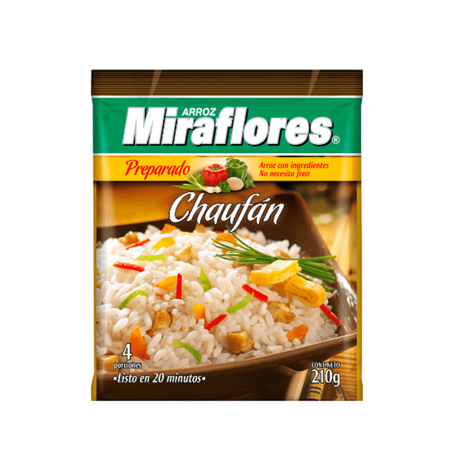 Arroz Miraflores Chaufán 210 gr - Arroz Miraflores Chaufan 210 Grs