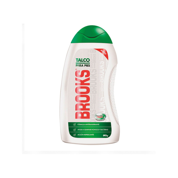 Brooks Talco Polvo Para Pies 80 grs - Brooks Talco Polvo Para Pies 80 Gr