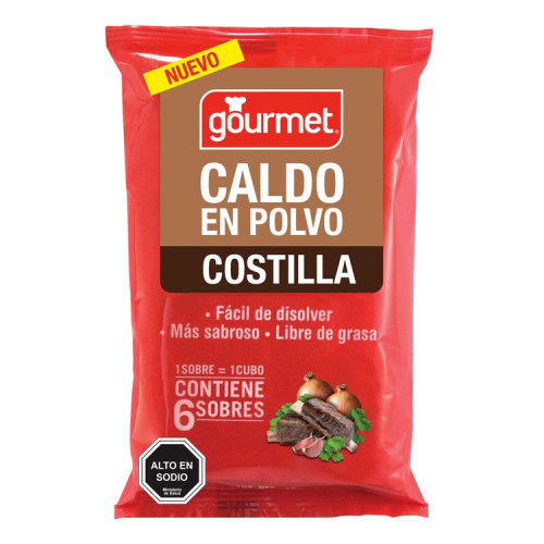 Caldo Gourmet Costilla 48 gr - Caldo Gourmet Costilla 48 Grs