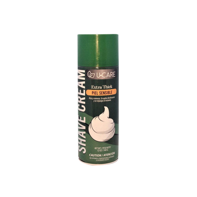  Espuma Afeitar U Care Sensible 340 gr -  Espuma Afeitar U Care Sensible 340 Grs