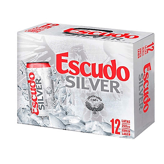 Cerveza Escudo Silver Lata Pack 12  X 350 Cc - 7802100002969.jpg