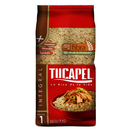 Arroz Tucapel Integral G°1 kg - Arroz Tucapel Integral G°1 Kilo