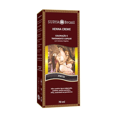 Henna crema negro 70 ml, Surya Brasil - Henna crema negro 70 ml, Surya Brasil
