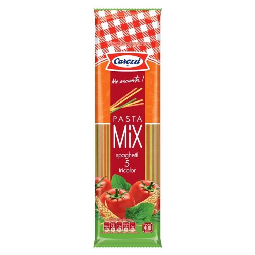 Pastas Carozzi Spaghetti 5 Tricolor 400 gr - Carozzi Spaghetti 5 Tricolor 400 Grs