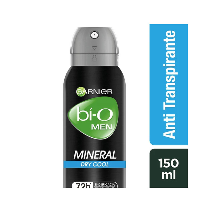 Bi-O Mineral Deo Spray Dry Cool  Varón 150 ml  - Bi-O Mineral Deo Sp Dry Cool 150 Ml Varon