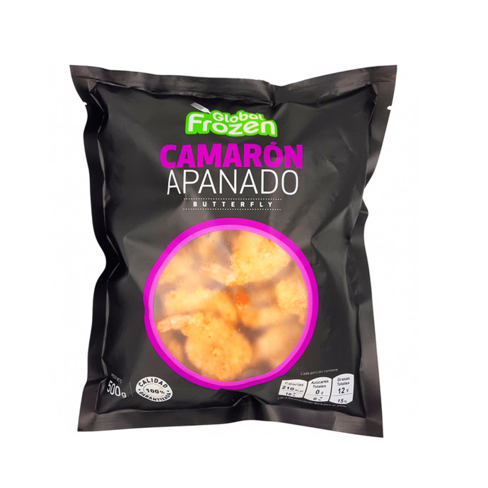 Camarón Apanado Global Frozen 500 gr - Camaron Apanado Global Fronze 500 Grs