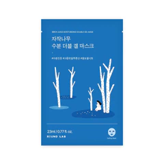 Round Lab Birch Juice Moisturizing Double Gel Mask 1ea – Mascarilla de Hidrogel Hidratante