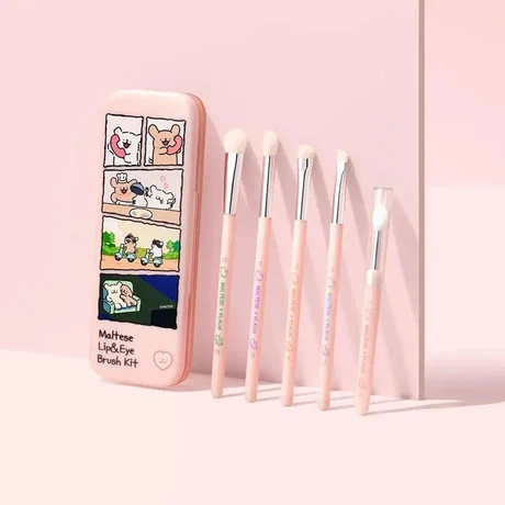 Maltese Lip & Eye Brush Kit 5p - vista alternativa