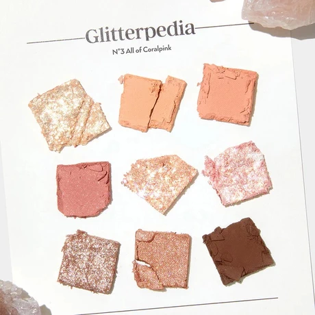 Glitterpedia Eye Palette N3. All of Coralpink 9 sombras - vista alternativa
