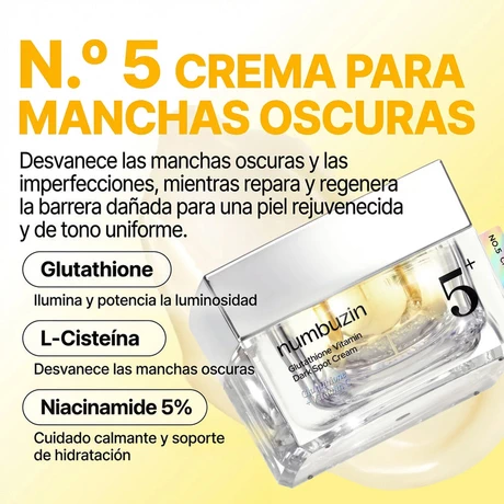 No.5+ Glutathione Vitamin Dark Spot Cream 50ml - vista alternativa