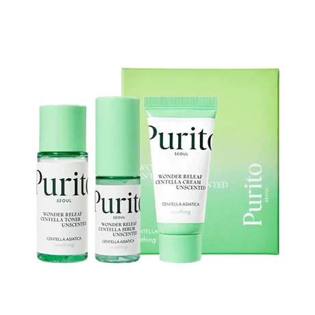 Wonder Releaf Centella Unscented Mini Kit (3 productos)
