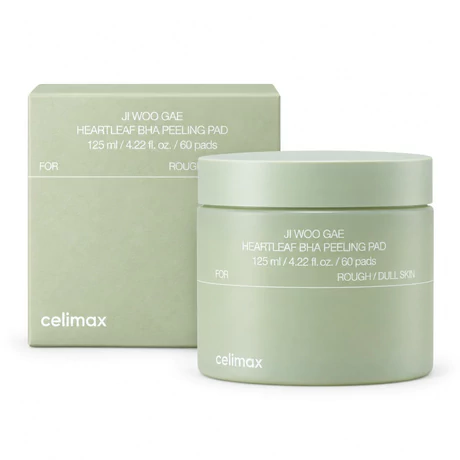 Celimax JIWOOGAE Heartleaf BHA Peeling Pad 60 pads – Pads Exfoliantes con BHA