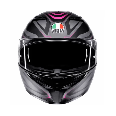 CASCO AGV K3 SYTH NEGRO/FUCSIA - vista alternativa