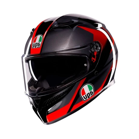 AGV K3 STRIGA NEGRO/GRIS/ROJO
