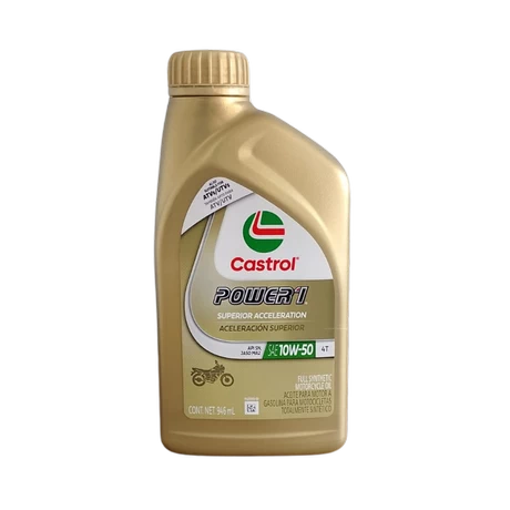 ACEITE CASTROL 10W50 FULLSINTETICO 4T / 946 ML