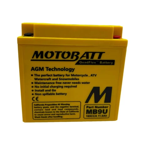 MOTOBATT QUADFLEX MB9U
