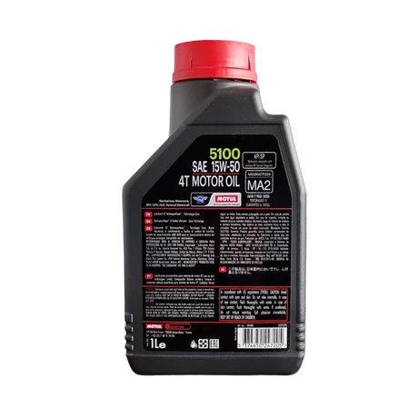 ACEITE MOTUL 15W50 SEMISINTETICO 4T / 1L - vista alternativa