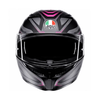 CASCO AGV K3 SYTH NEGRO/FUCSIA - vista alternativa
