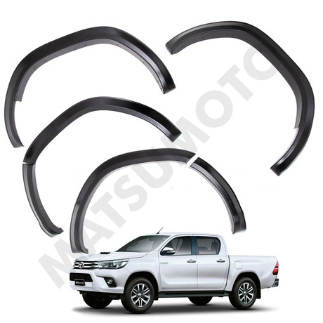 Kit Extensiones De Tapa Barro Slim Fender Toyota	Hilux Revo	2016-2020