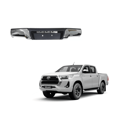 Parachoques Trasero Cromado Toyota Hilux 2016-2023