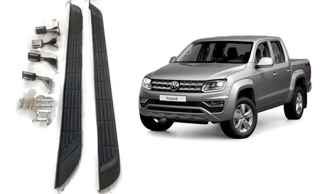 Pisaderas aluminio K1 negro Vokswagen Amarok 2010-2025