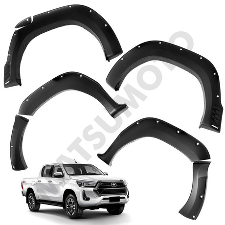 Kit Extensiones De Tapa Barro Tipo TRD Toyota	Hilux Rocco	2019-2021