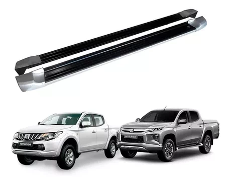 Pisaderas aluminio K1 negro Mitsubishi L200 2016-2022