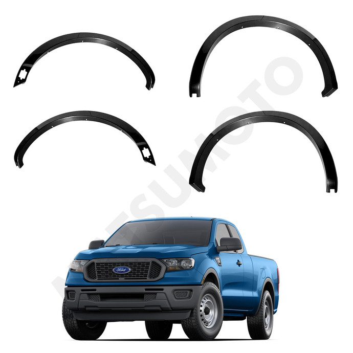 Kit Extensiones De Tapa Barro Slim Fender Ford	Ranger	2019-2021 - [KQD-7214] Kit Extensiones De Tapa Barro Slim Fender Ford Ranger (2019-2021).jpeg