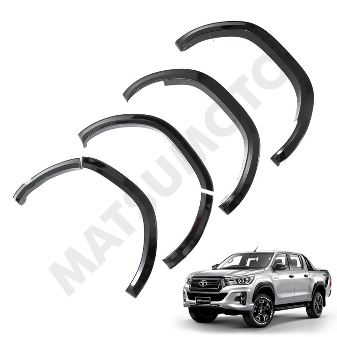 Kit Extensiones De Tapa Barro Slim Fender Toyota	Hilux Rocco	2019-2021 - [KQD-7212] Kit Extensiones De Tapa Barro Slim Fender Toyota Hilux Rocco (2019-2021).jpeg