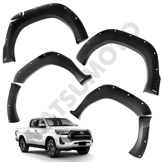 Kit Extensiones De Tapa Barro Tipo TRD Toyota	Hilux Rocco	2019-2021 - Kit Extensiones De Tapa Barro Tipo TRD Toyota Hilux Rocco (2019-2021).jpeg