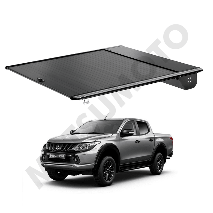 Tapa Retractil Cubre Pick Up Mitsubishi         L200        2016-2023 - [KQD-6314] Cubierta cubre pick up retractil para Mitsubishi L200 (2016 - 2023) - Sistema Manual de Aluminio High Performance con Cerradura Anti-Robo.png