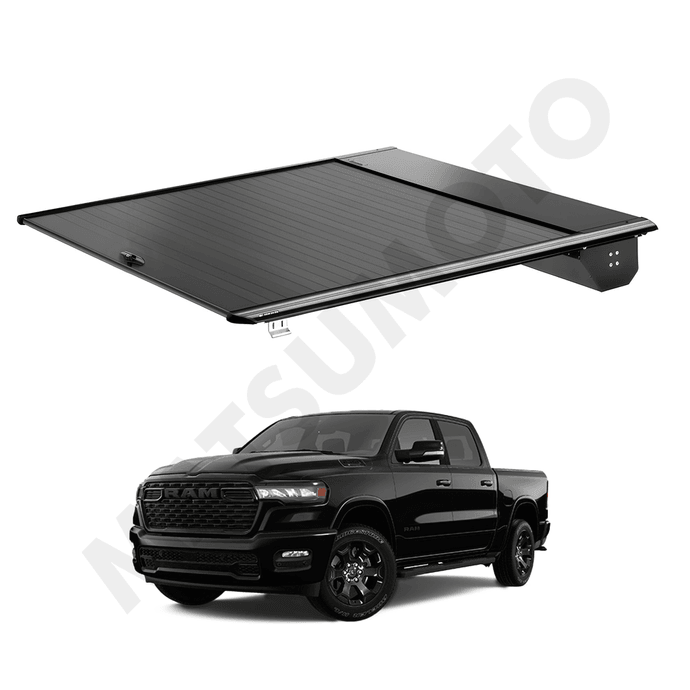 Tapa Retractil Cubre Pick Up Dodge        Ram 1500 5,7        2002-2025 - [ALUTC-DG-RAM02] Cubierta cubre pick up retractil para RAM 1500 5,7 FT (2002 - actual) - Sistema Manual de Aluminio High Performance con Cerradura antirrobo.png