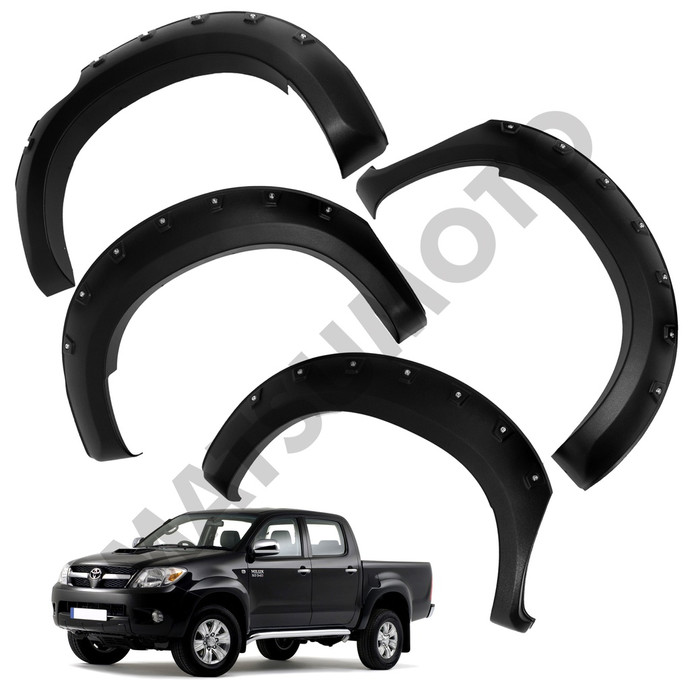 Kit Extensiones De Tapa Barro Versión Offroad Toyota	Hilux Vigo	2012-2015 - [KQD-7002BK] Kit Extensiones De Tapa Barro Versión Offroad Toyota Hilux Vigo (2011-2014).jpeg