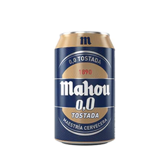 Cerveza Mahou Tostada S/A Lata 330Cc