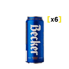 Cerveza Becker lata 473 CC x6